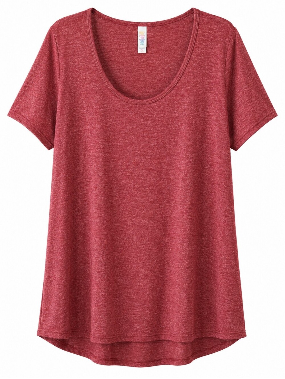 LuLaRoe Red Heathered Classic T Short Sleeve Shirt Size 2XL